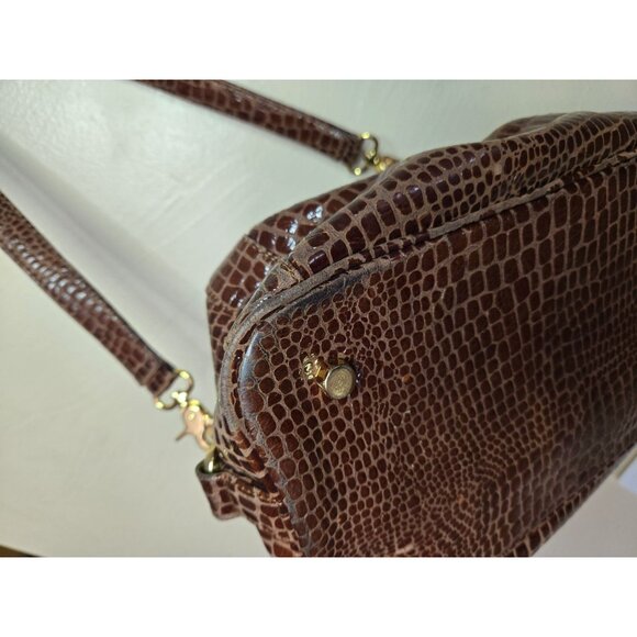 Rebecca Minkoff Croc Print Embossed Leather Medium Sized Shoulder/Handbag - Picture 10 of 11